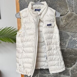 Patagonia Kids Cream Puffer Vest